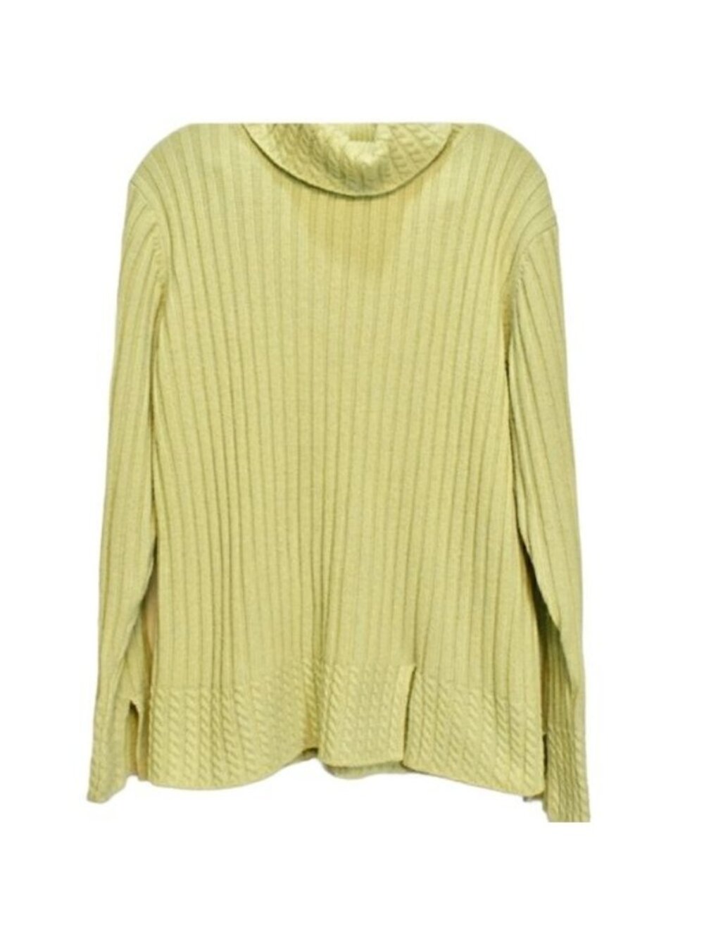 Women's  Modern Soul Light Green Turtleneck Sweater L